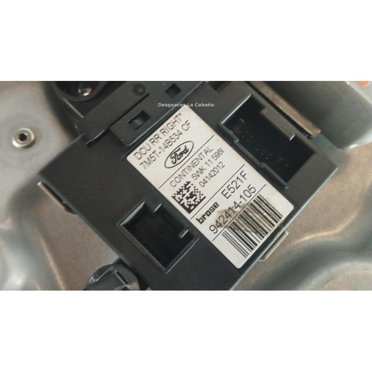 14B534CF ELEVALUNAS PUERTA LAT TRA DER FORD KUGA I |Desguaces La Cabaña