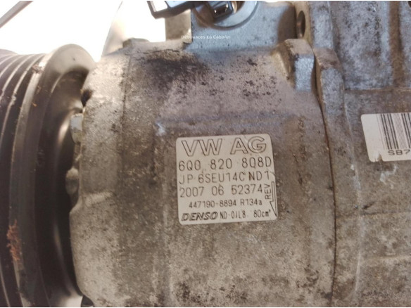 6Q0820808D COMPRESOR AA SEAT IBIZA III (6L1)|Desguaces La Cabaña