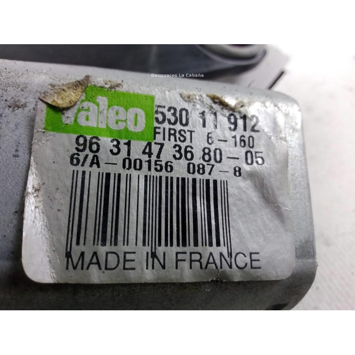9631473680 MOTOR LIMPIAPARABRISAS TRA CITROEN XSARA PICASSO (N68) |Desguaces La Cabaña