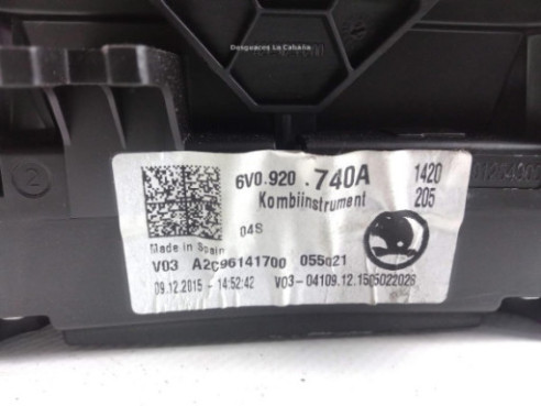6V0920740A CUADRO INSTRUMENTOS SKODA FABIA III (NJ3) |Desguaces La Cabaña