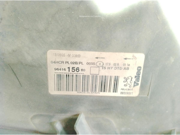 9641615680 FARO DERECHO PEUGEOT 307 SW (3H)|Desguaces La Cabaña