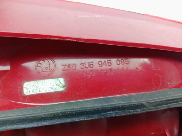 3U5945095 PILOTO TRA IZQ EXT SKODA SUPERB I (3U4)|Desguaces La Cabaña