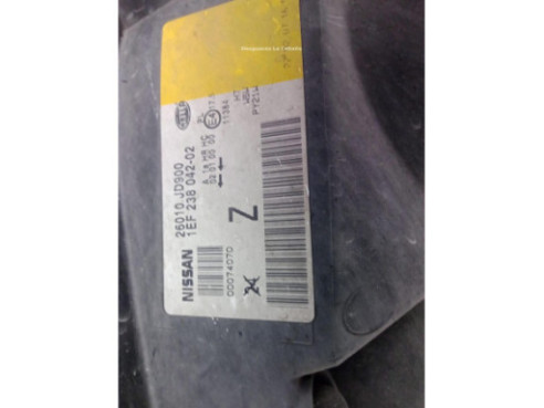 26010JD900 FARO DERECHO NISSAN QASHQAI / QASHQAI +2 I (J10, JJ10)|Desguaces La Cabaña
