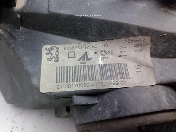 965576428000 FARO DERECHO PEUGEOT 307 (3A/C)|Desguaces La Cabaña