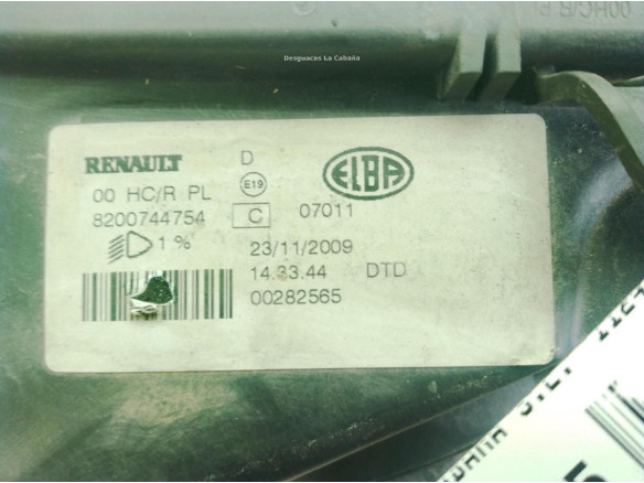 8200744754 FARO DERECHO DACIA LOGAN MCV (KS_)|Desguaces La Cabaña