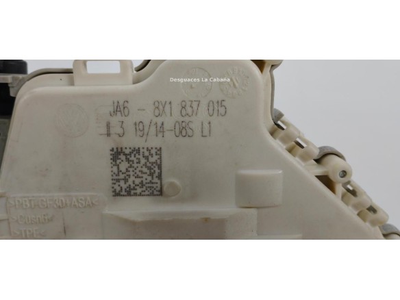 8X1837015 CERRADURA PUERTA LAT DEL IZQ AUDI A3 (8V1, 8VK) |Desguaces La Cabaña