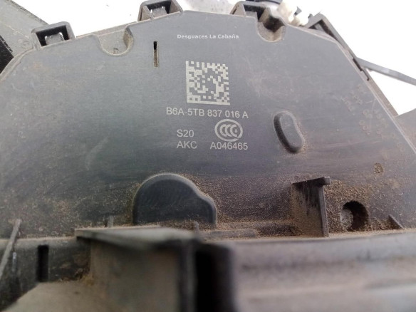 B6A5TB837016A CERRADURA PUERTA LAT DEL DER SEAT ATECA (KH7)|Desguaces La Cabaña