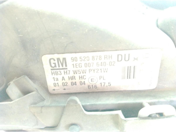 90520878RH FARO DERECHO OPEL ASTRA G Sedán (T98)|Desguaces La Cabaña