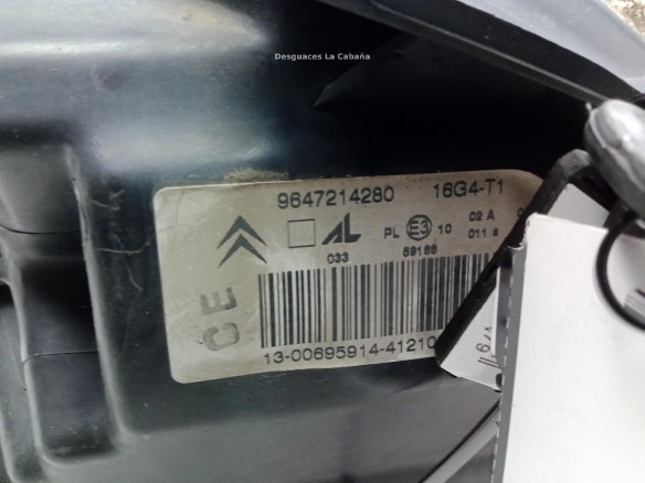 9647214280 FARO IZQUIERDO CITROEN C3 I (FC_)|Desguaces La Cabaña