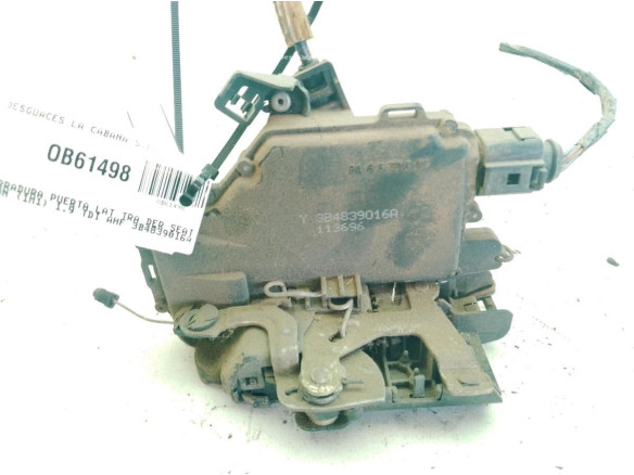 3B4839016A CERRADURA PUERTA LAT TRA DER SEAT LEON (1M1)|Desguaces La Cabaña