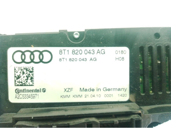 8T1820043AG MANDO CLIMA AUDI A4 Avant (8K5, B8)|Desguaces La Cabaña