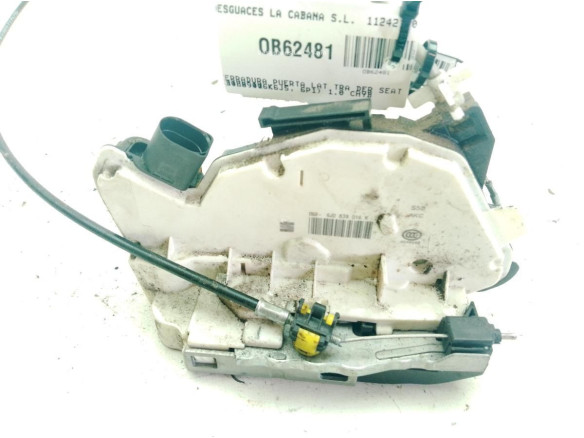 6J0839016K CERRADURA PUERTA LAT TRA DER SEAT IBIZA IV (6J5, 6P1)|Desguaces La Cabaña