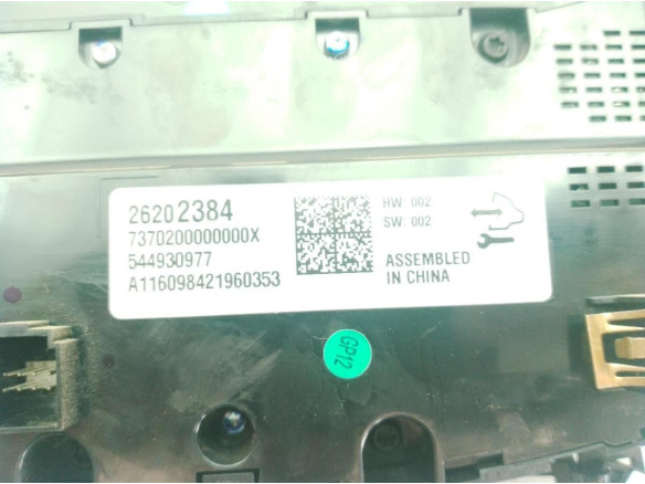 26202384 MANDO CLIMA OPEL INSIGNIA A (G09)|Desguaces La Cabaña