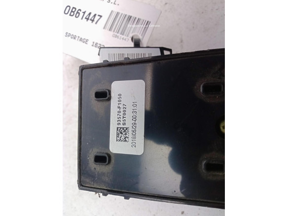 93570F1050 MANDO ELEVALUNAS PUERTA LAT DEL IZQ KIA SPORTAGE (QL)|Desguaces La Cabaña