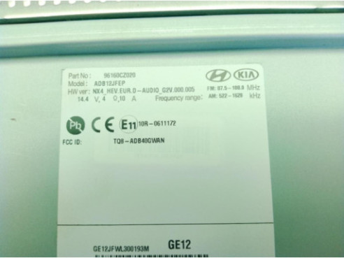 96160CZ020 MODULO RADIO HYUNDAI TUCSON (NX4E, NX4A)|Desguaces La Cabaña