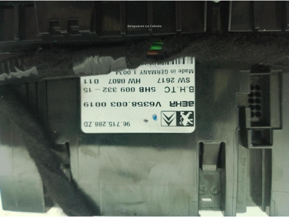 96715288ZD MANDO CLIMA CITROEN C5 III Break (TD_)|Desguaces La Cabaña