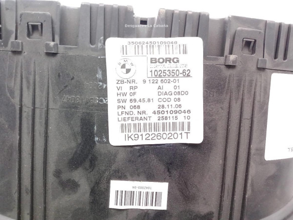 102535062,91226020, CUADRO INSTRUMENTOS BMW 3 (E90)|Desguaces La Cabaña