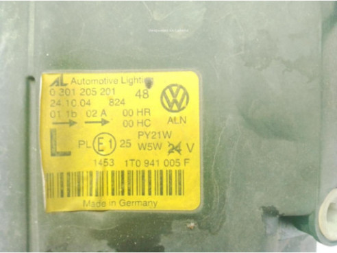 0301205201 FARO IZQUIERDO VW TOURAN (1T1, 1T2)|Desguaces La Cabaña