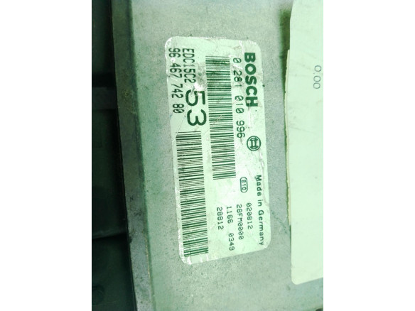9646774280,0281010996, CENTRALITA MOTOR CITROEN SinValor|Desguaces La Cabaña