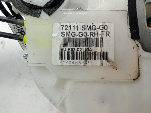 CERRADURA PUERTA LAT DEL DER HONDA CIVIC VIII Hatchback (FN, FK)|Desguaces La Cabaña