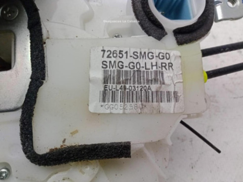 72651SMGGO CERRADURA PUERTA LAT TRA IZQ HONDA CIVIC VIII Hatchback (FN, FK)|Desguaces La Cabaña