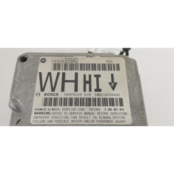 04606938AD, 0285001816 CENTRALITA AIRBAG JEEP GRAND CHEROKEE III (WH, WK) |Desguaces La Cabaña