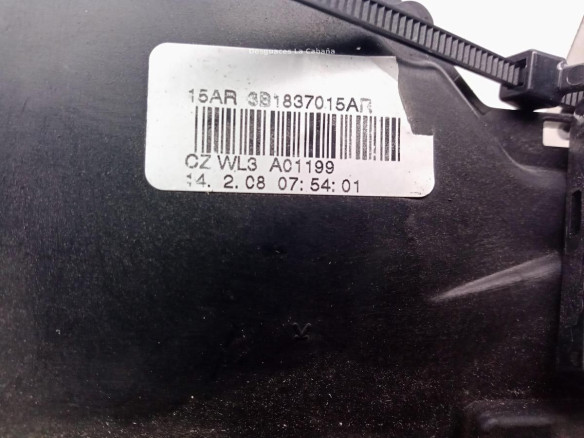 3B1837015AR CERRADURA PUERTA LAT DEL IZQ SKODA FABIA II (542)|Desguaces La Cabaña