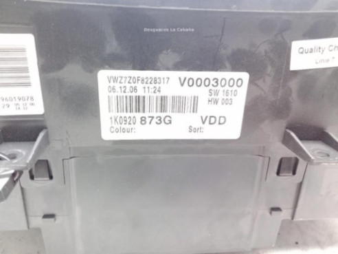 1K0920873G, CUADRO INSTRUMENTOS VW GOLF V (1K1)|Desguaces La Cabaña
