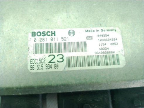 9651593480,0281011521, CENTRALITA MOTOR CITROEN XSARA PICASSO (N68)|Desguaces La Cabaña