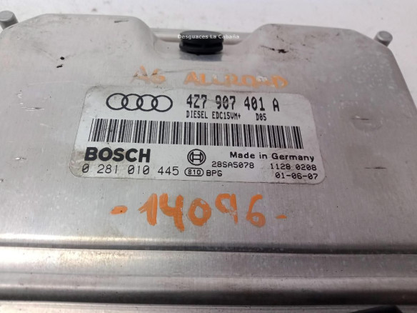 0281010445,4Z7907401A, CENTRALITA MOTOR AUDI ALLROAD (4BH, C5)|Desguaces La Cabaña