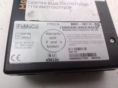 8M5T19C112DP CENTRALITA BLUETOOTH FORD FOCUS III|Desguaces La Cabaña