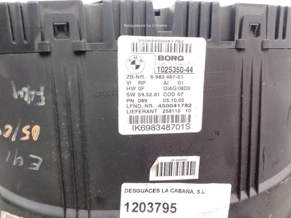 698348701, CUADRO INSTRUMENTOS BMW 3 (E90)|Desguaces La Cabaña