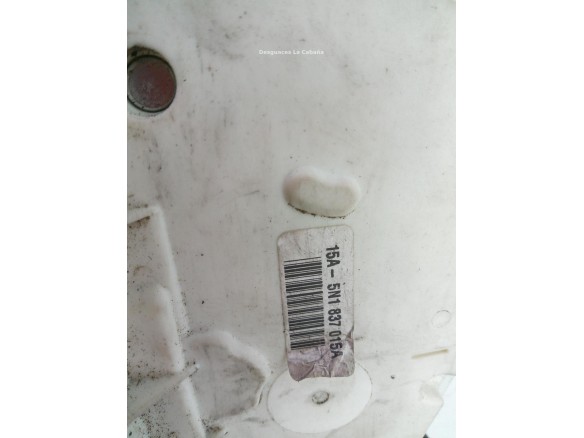 5N1837015A CERRADURA PUERTA LAT DEL IZQ VW SCIROCCO (137, 138) |Desguaces La Cabaña