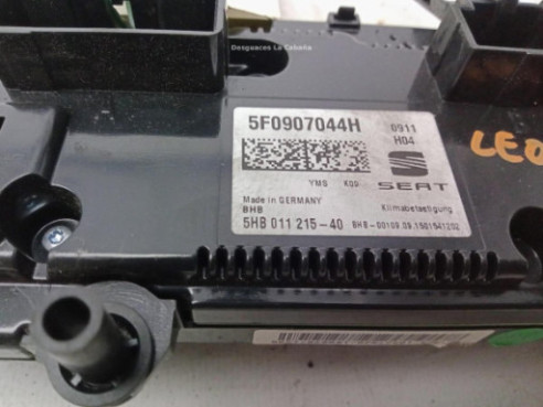 5F0907044H MANDO CLIMA SEAT LEON (5F1)|Desguaces La Cabaña