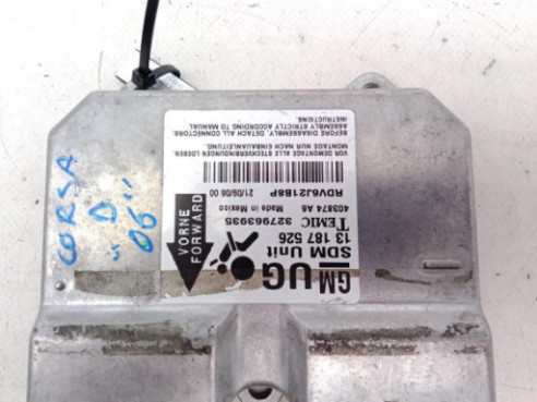 13187526, CENTRALITA AIRBAG OPEL CORSA D (S07) |Desguaces La Cabaña