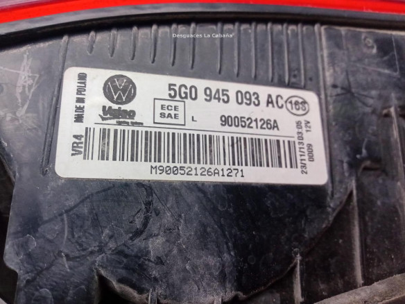 PILOTO TRA IZQ INT VW GOLF VII (5G1, BQ1, BE1, BE2)|Desguaces La Cabaña