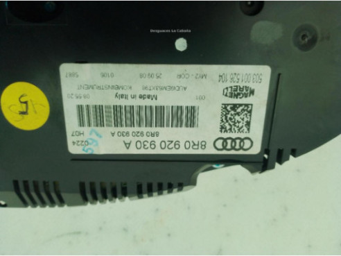 8R0920930A CUADRO INSTRUMENTOS AUDI Q5 (8RB)|Desguaces La Cabaña