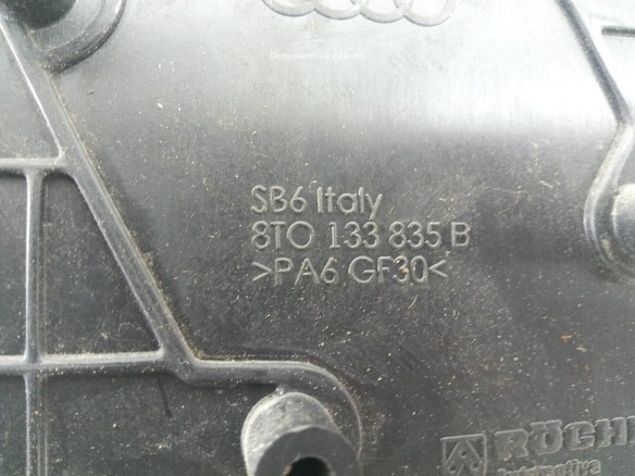 8T0133835B CAJA FILTRO AIRE AUDI A5 (8T3) |Desguaces La Cabaña