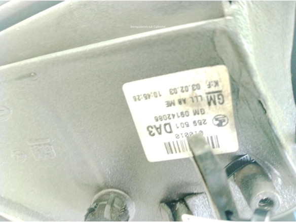 09142086 ESPEJO IZQ OPEL ASTRA G Ranchera familiar (T98)|Desguaces La Cabaña