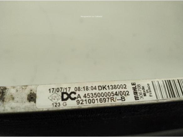 921001697R RADIADOR AIRE ACONDICIONADO SMART FORTWO Coupé (453)|Desguaces La Cabaña