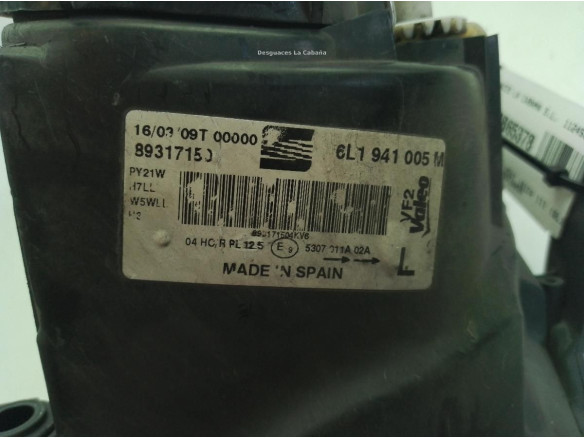 6L1941005M FARO IZQUIERDO SEAT IBIZA III (6L1)|Desguaces La Cabaña