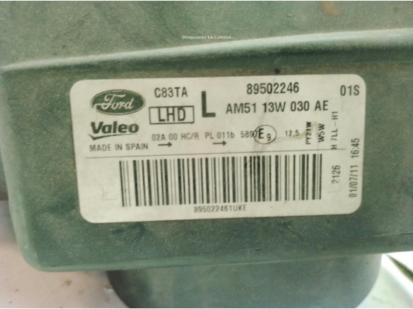 1787130 FARO IZQUIERDO FORD C-MAX II (DXA/CB7, DXA/CEU)|Desguaces La Cabaña