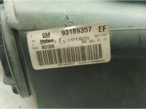 93189357 FARO IZQUIERDO OPEL CORSA D (S07)|Desguaces La Cabaña
