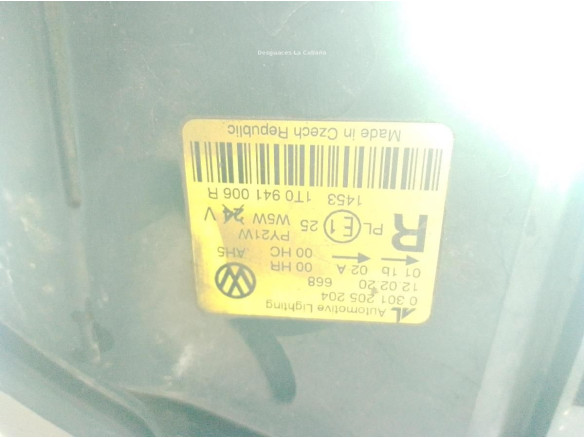 1T0941006R FARO DERECHO VW TOURAN (1T1, 1T2)|Desguaces La Cabaña