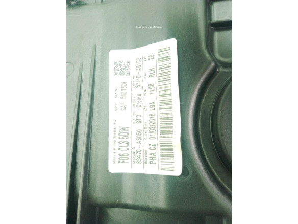 83471A6000 ELEVALUNAS PUERTA LAT TRA IZQ HYUNDAI i30 (GD)|Desguaces La Cabaña