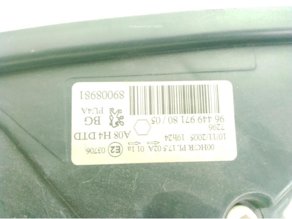 89008981 FARO DERECHO PEUGEOT 1007 (KM_)|Desguaces La Cabaña