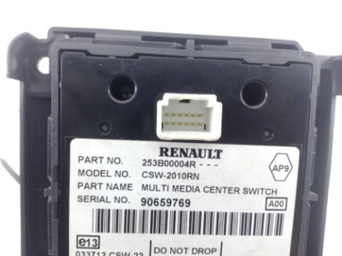 90659769 MANDO MULTIMEDIA RENAULT MEGANE III Fastback (BZ0_) |Desguaces La Cabaña