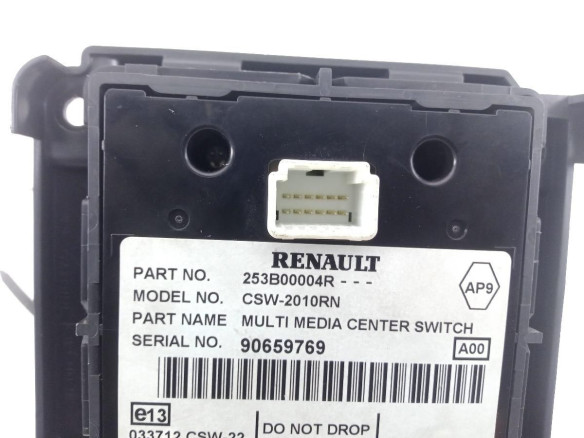 90659769 MANDO MULTIMEDIA RENAULT MEGANE III Fastback (BZ0_) |Desguaces La Cabaña