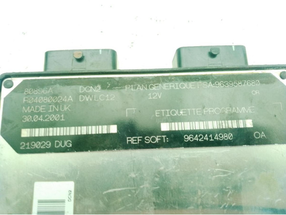 9639587680,9642414980, CENTRALITA MOTOR CITROEN C15 (VD-_)|Desguaces La Cabaña