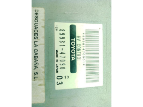8998147090 CENTRALITA MOTOR TOYOTA PRIUS Fastback (_W2_)|Desguaces La Cabaña